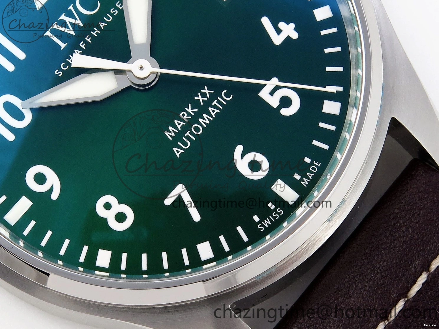 MIROTIME 0514 Pilot Mark XX IW328205 ZF 1:1 Best Edition Green Dial on Brown Leather Strap A UrbanStyle 7029